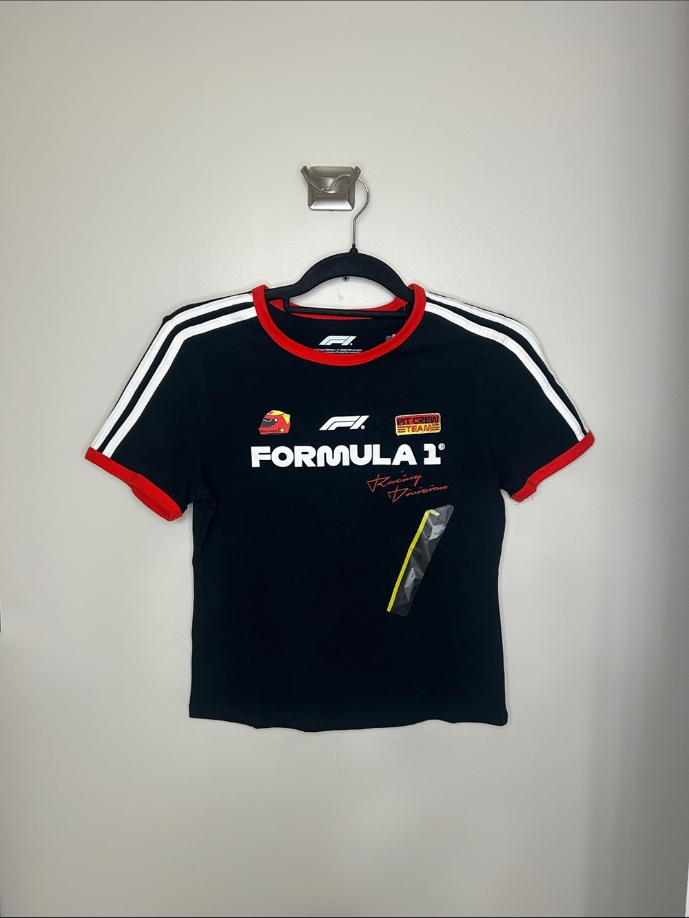 NWT Kids Formula 1 Black Tee with Red Trim | Formula 1 Racing | F1 Shirt